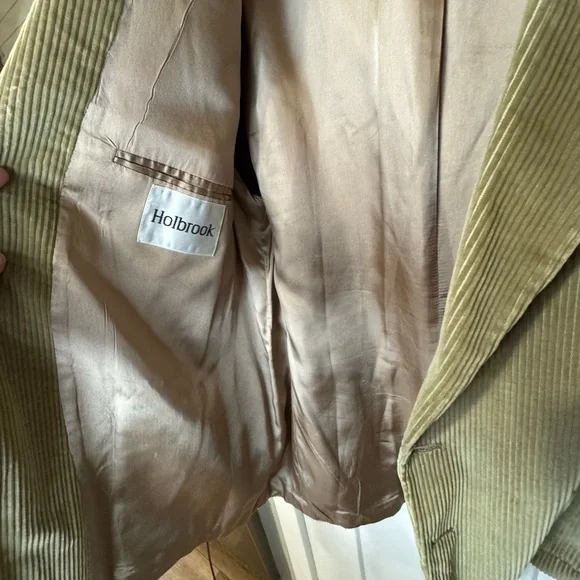 Vintage Holbrook Blazer Mens 44R Tan Corduroy blazer - Picture 10 of 13
